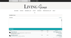 Desktop Screenshot of forum.livingsims.net